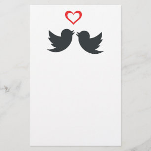 LOVEBIRDS BRIEFPAPIER