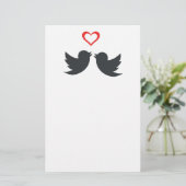 LOVEBIRDS BRIEFPAPIER (Staand voorkant)