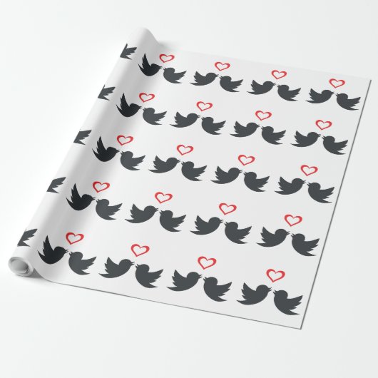 LOVEBIRDS CADEAUPAPIER (Uitgerold)