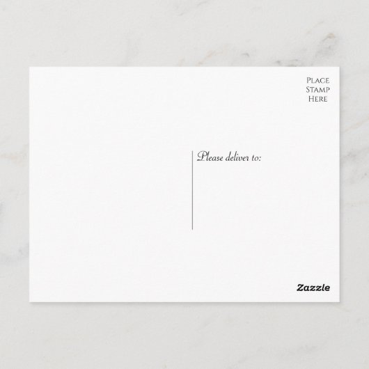 Lovebirds Dank u Black White Wedding Birds Briefkaart (Achterkant)