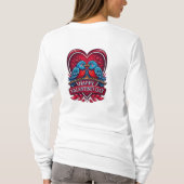 Lovebirds Forever – Romantic Valentine’s Day Coupl T-shirt (Achterkant)