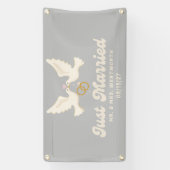 Lovebirds Gewoon Getrouwd Auto Banner (Verticaal)