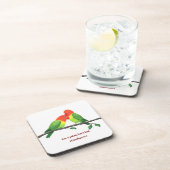 Lovebirds Hard plastisch onderzetter (Rechterzijde)