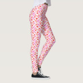 Lovebirds harten waterverf patroon leggings (Rechts)