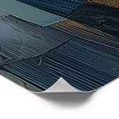 Lovebirds in a Glas in lood Sunset Poster (Hoek)