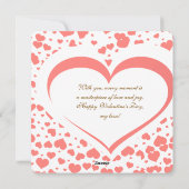 Lovebirds in Bloom – Romantische Valentijnsdag Kaa Feestdagenkaart (Achterkant)