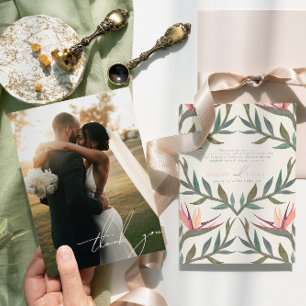 Lovebirds in Paradise Foto Dank je kaart