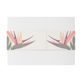 Lovebirds in Paradise Initialen Uitnodigingen Wikkel (Achterkant Voorbeeld)