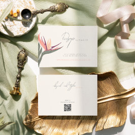 Lovebirds in Paradise RSVP-kaart RSVP Kaartje