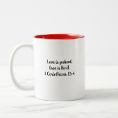 Lovebirds Inspirerend Mok, 11 oz Tweekleurige Koffiemok (Links)