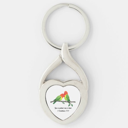 Lovebirds Inspirerend Sleutelhanger (Voorkant)