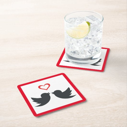 LOVEBIRDS KARTONNEN ONDERZETTERS (Insitu)