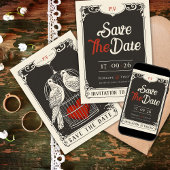 Lovebirds' Nest Save the Date Kaart