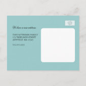 Lovebirds on a Branch Nieuw Nest Adres Kaart (Achterkant)