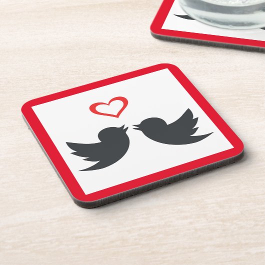 LOVEBIRDS ONDERZETTER (Linkerzijde)