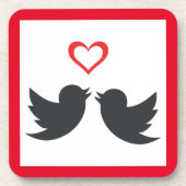 LOVEBIRDS ONDERZETTER (Voorkant)