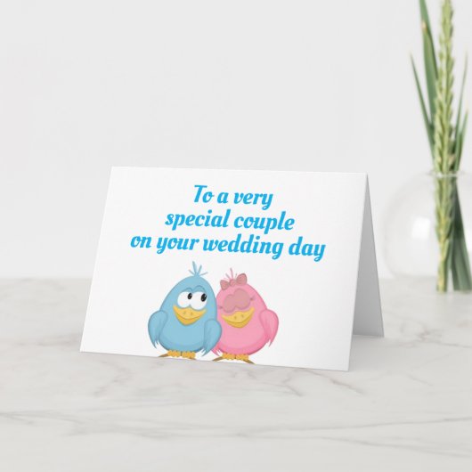 ** LOVEBIRDS** OP DE KAART **WOORDDAG" (Voorkant)