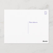 Lovebirds Paarse Floral Wedding Verloving Bruid Briefkaart (Achterkant)