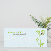 Lovebirds (poederblauw) kaart (Staand voorkant)