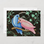 Lovebirds Postcard Briefkaart (Voorkant / Achterkant)