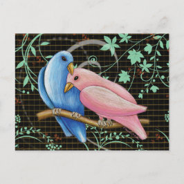 Lovebirds Postcard Briefkaart