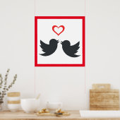 LOVEBIRDS POSTER (Keuken)