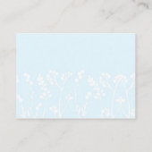 Lovebirds (Powder Blue) RSVP-kaart Informatiekaartje (Achterkant)