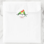 Lovebirds ronde Sticker (Tas)