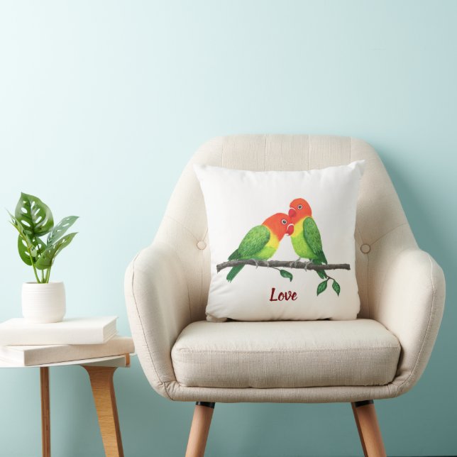 Lovebirds-Sierkussen Kussen (Stoel)