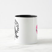 Lovebirds Silhouette - Custom Valentijn ontwerp Mok (Midden)
