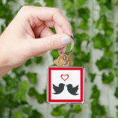 LOVEBIRDS SLEUTELHANGER (Hand)