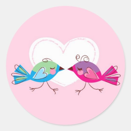 Lovebirds Stickers (Voorkant)
