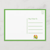 Lovebirds Tortelduifjes bruiloft dank u Briefkaart (Achterkant)