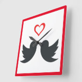 LOVEBIREN VIERKANTE KLOK (Hoek)