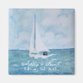 Loveboat Save-the-Date magneet (Voorkant)