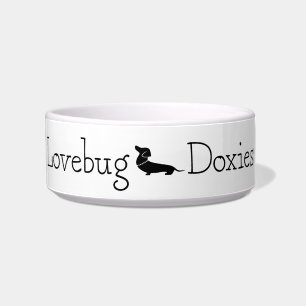 Lovebug Doxies Logo Voerbakje