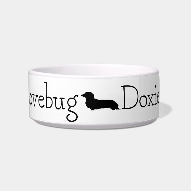 Lovebug Doxies Logo Voerbakje (Voorkant)