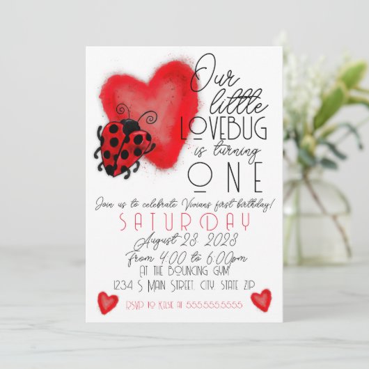 Lovebug Kaart (Staand voorkant)