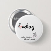 lovebug ronde button 5,7 cm (Voorkant /achterkant)