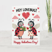 Lovebug Valentines Day Card Kaart (Voorkant)