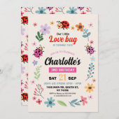 Lovebug Verjaardag Meisjes Jongens Liefde Bug Lady Kaart (Voorkant / Achterkant)