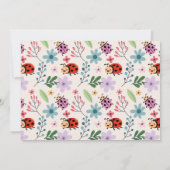 Lovebug Verjaardag Meisjes Love Bug Ladybird Foto' Kaart (Achterkant)