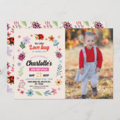 Lovebug Verjaardag Meisjes Love Bug Ladybird Foto' Kaart (Voorkant / Achterkant)