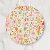 Lovebug  Wildflower Baby shower Bedankjes Labels (Achterkant)