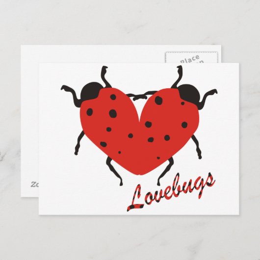 Lovebugs Briefkaart (Voorkant / Achterkant)