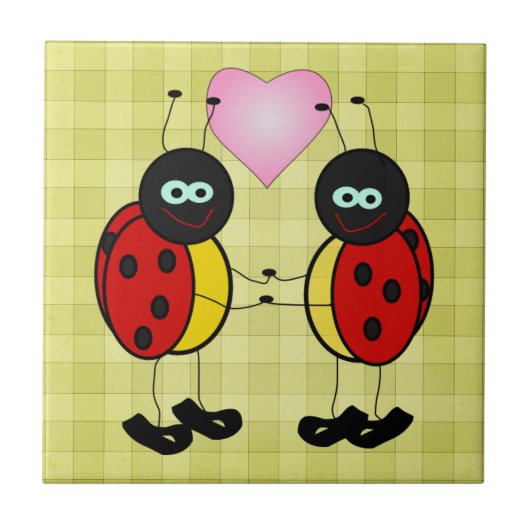 Lovebugs Picnic Tegeltje (Voorkant)