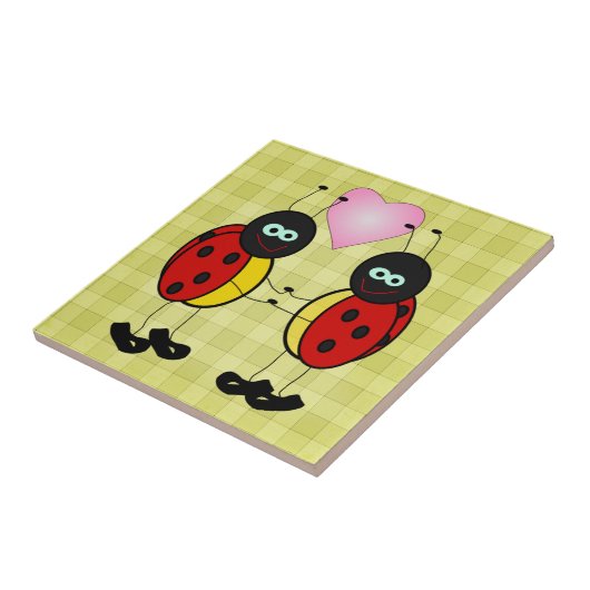 Lovebugs Picnic Tegeltje (Zijkant)