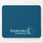 Lovecats Hotsprings Blauwe Muispad Muismat (Voorkant)
