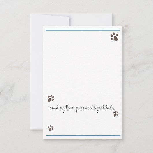 lovecats hotsprings Dank u kaart (Achterkant)