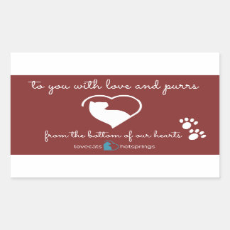 Lovecats Hotsprings sticker